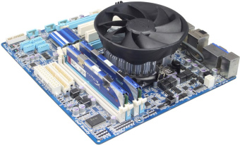 Устройство охлаждения(кулер) Deepcool Gamma Hunter Soc-AM5/AM4/1151/1200 черный 3-pin 21dB Al 95W 252gr Ret (DP-MCAL-HT) - купить недорого с доставкой в интернет-магазине