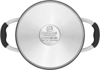 Кастрюля Rondell Stern RDS-010 3.9л. d=20см (с крышкой) т.серый - купить недорого с доставкой в интернет-магазине
