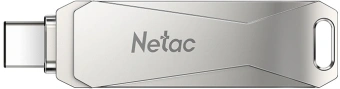 Флеш Диск Netac 64GB U782C NT03U782C-064G-32PN USB3.0 серебристый - купить недорого с доставкой в интернет-магазине