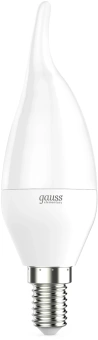 Лампа светодиодная Gauss 6.5Вт цок.:E14 свеча 220B св.свеч.бел.нейт. (упак.:10шт) (104101207) - купить недорого с доставкой в интернет-магазине