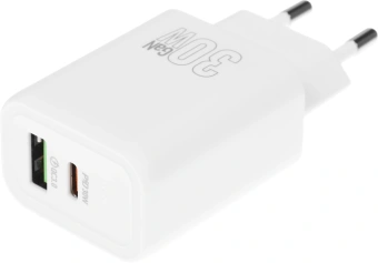 Сетевое зар./устр. Hoco N63 Gentle 30W 3A (PD+QC) USB Type-C универсальное белый - купить недорого с доставкой в интернет-магазине