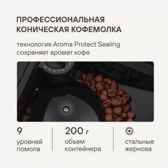 Кофемашина Rondell RDE-1115 1400Вт черный - купить недорого с доставкой в интернет-магазине