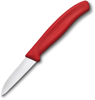 Нож кухонный Victorinox Swiss Classic (6.7301) стальной разделочный лезв.60мм прямая заточка красный - купить недорого с доставкой в интернет-магазине