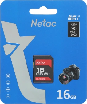 Флеш карта SDHC 16GB Netac NT02P600STN-016G-R P600 w/o adapter - купить недорого с доставкой в интернет-магазине