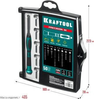 Отвертка Kraftool 25691 в компл.:51 предмет жесткий кейс - купить недорого с доставкой в интернет-магазине
