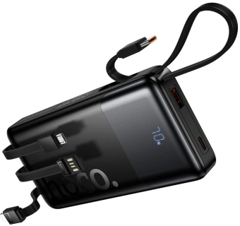 Мобильный аккумулятор Hoco J156 Founder 10000mAh 3A черный (62277) - купить недорого с доставкой в интернет-магазине