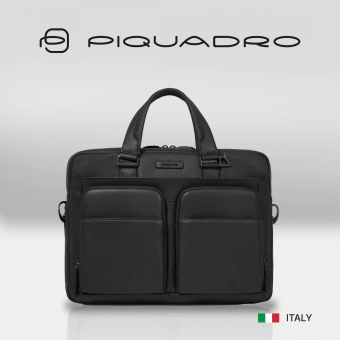 Сумка мужская Piquadro Modus Special CA2849MOS/N с отделением для ноутбука 14" черная натур.кожа - купить недорого с доставкой в интернет-магазине