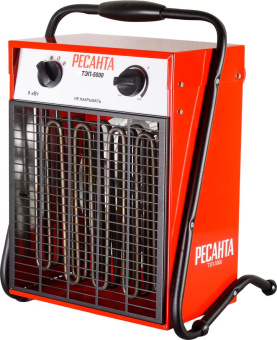 Тепловая пушка электрическая Ресанта ТЭП-5000 5000Вт красный - купить недорого с доставкой в интернет-магазине