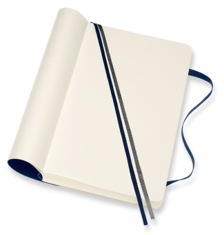 Блокнот Moleskine CLASSIC SOFT EXPENDED QP618EXPB20 Large 130х210мм 400стр. нелинованный мягкая обложка синий сапфир - купить недорого с доставкой в интернет-магазине