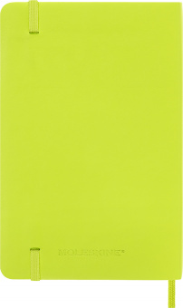 Блокнот Moleskine CLASSIC SOFT QP611C2 Pocket 90x140мм 192стр. линейка мягкая обложка лайм - купить недорого с доставкой в интернет-магазине