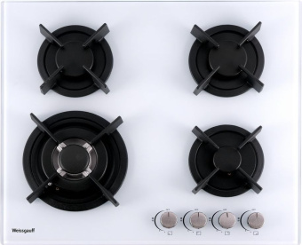Газовая варочная поверхность Weissgauff HGG 640 WG белый - цена, купить или заказать с доставкой в интернет-магазине Газовая варочная поверхность Weissgauff HGG 640 WG белый - купить недорого с доставкой в интернет-магазине