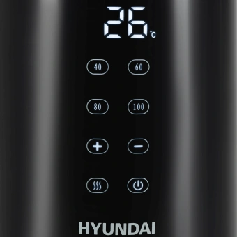 Чайник электрический Hyundai HYK-S4017 1.7л. 2200Вт черный корпус: металл - купить недорого с доставкой в интернет-магазине