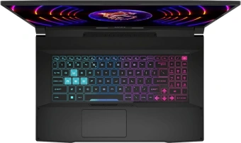 Ноутбук MSI Katana 17 B13UCX-1428XRU Core i5 13420H 16Gb SSD512Gb NVIDIA GeForce RTX 2050 4Gb 17.3" IPS FHD (1920x1080) без ОС black WiFi BT Cam (9S7-17L541-1428) - купить недорого с доставкой в интернет-магазине