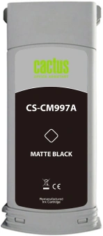 Картридж струйный Cactus CS-CM997A №761 черный матовый (775мл) для HP DesignJet T7100/Т7200 с чипом - купить недорого с доставкой в интернет-магазине