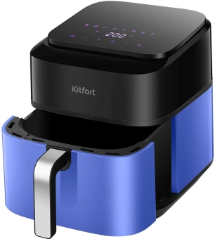 Аэрогриль Kitfort КТ-2263 1800Вт синий/черный - купить недорого с доставкой в интернет-магазине
