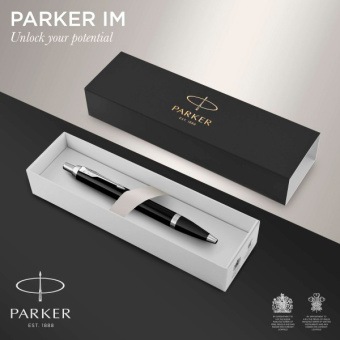 Ручка шариков. Parker IM Core K321 (CW1931665) Black CT M син. черн. подар.кор. - купить недорого с доставкой в интернет-магазине