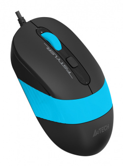 Мышь A4Tech Fstyler FM10 черный/синий оптическая (1600dpi) USB (4but) - купить недорого с доставкой в интернет-магазине