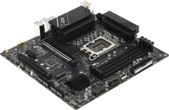 Материнская плата MSI PRO B760M-A WIFI DDR4 Soc-1700 Intel B760 4xDDR4 mATX AC`97 8ch(7.1) 2.5Gg+HDMI+DP - купить недорого с доставкой в интернет-магазине