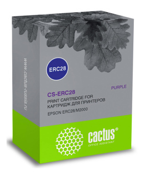 Картридж матричный Cactus CS-ERC28 12.7x3.1 фиолетовый для Epson ERC28/M2000/FUJITSU-29745/AT3000/NORAND-815/4000/4815/4820/DP815/NP815 - купить недорого с доставкой в интернет-магазине