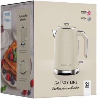 Чайник электрический Galaxy Line GL 0348 1.7л. 2200Вт кремовый корпус: нерж.сталь (ГЛ0348Л) - цена, купить или заказать с доставкой в интернет-магазине Чайник электрический Galaxy Line GL 0348 1.7л. 2200Вт кремовый корпус: нерж.сталь (ГЛ0348Л) - купить недорого с доставкой в интернет-магазине