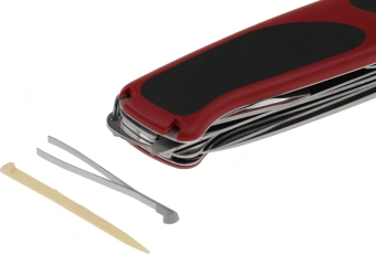 Нож перочинный Victorinox RangerGrip 55 (0.9563.C) 130мм 12функц. красный/черный карт.коробка - купить недорого с доставкой в интернет-магазине