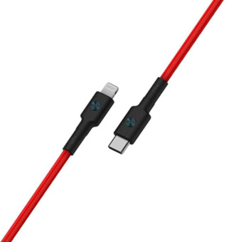 Кабель ZMI AL875 USB Type-C (m)-Lightning (m) 1.5м красный коробка (упак.:1шт) - купить недорого с доставкой в интернет-магазине