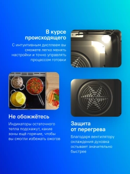 Плита Электрическая Gorenje GEC5C61XPA нержавеющая сталь стеклокерамика (без крышки) - купить недорого с доставкой в интернет-магазине