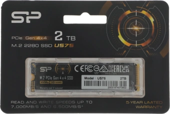 Накопитель SSD Silicon Power PCIe 4.0 x4 2TB SP02KGBP44US7505 US75 M.2 2280 - купить недорого с доставкой в интернет-магазине