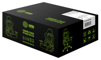 Кресло игровое Cactus с RGB-подсветкой черный эко.кожа с подголов. крестов. сталь - купить недорого с доставкой в интернет-магазине