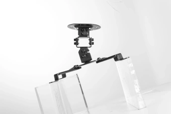 Кронштейн для проектора Cactus CS-VM-PREC01-BL черный настенный и потолочный поворот и наклон - купить недорого с доставкой в интернет-магазине
