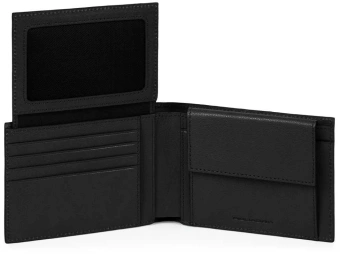Кошелек мужской Piquadro Black Square PU1392B3R/N черный натур.кожа - купить недорого с доставкой в интернет-магазине