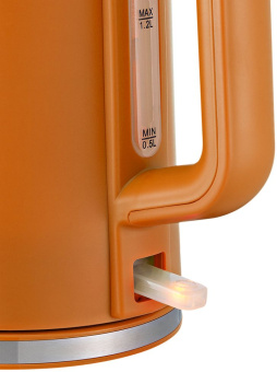 Чайник электрический Kitfort KT-6124-4 1.2л. 2200Вт оранжевый (корпус: пластик) - купить недорого с доставкой в интернет-магазине