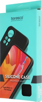 Чехол (клип-кейс) BoraSCO для Apple iPhone 16 Plus Silicone Case черный (73521) - купить недорого с доставкой в интернет-магазине