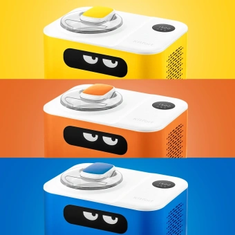 Мороженица Kitfort КТ-1829-1 110Вт 1200мл. желтый/белый - купить недорого с доставкой в интернет-магазине