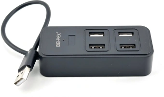 Разветвитель USB 2.0 BPH-1901T 4порт. черный - купить недорого с доставкой в интернет-магазине