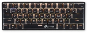 Клавиатура Оклик K763W механическая черный USB беспроводная BT/Radio Multimedia for gamer LED (1920548) кабель 1.5м - купить недорого с доставкой в интернет-магазине