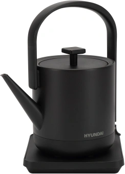 Чайник электрический Hyundai HYK-S2507 0.6л. 1000Вт черный корпус: металл - купить недорого с доставкой в интернет-магазине