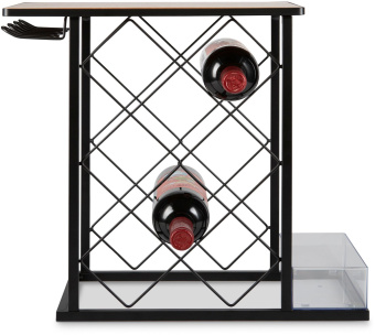Стойка Domfy DHC-WR10583 для вина 39.2x21x41.3см черный/коричневый - купить недорого с доставкой в интернет-магазине