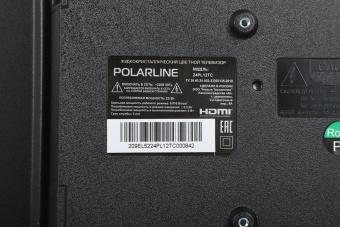 Телевизор LED PolarLine 24" 24PL12TC черный HD 50Hz DVB-T DVB-T2 DVB-C (RUS) - купить недорого с доставкой в интернет-магазине