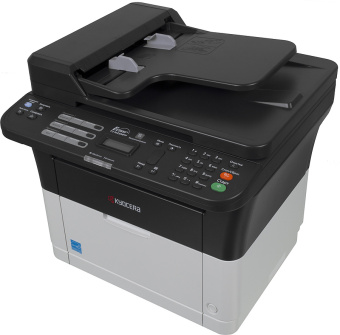 МФУ лазерный Kyocera FS-1025MFP (1102M63RU0/RUV/RU2/NX2/DZ2) A4 Duplex белый - купить недорого с доставкой в интернет-магазине