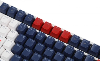 Клавиатура A4Tech S98 Sports механическая синий/белый USB for gamer LED (S98 SPORTS NAVY BLMS RED PLUS) кабель 1.8м - купить недорого с доставкой в интернет-магазине