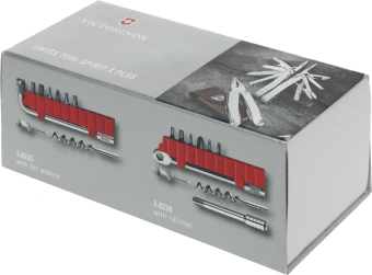 Мультитул Victorinox SwissTool Spirit X Plus Ratchet (3.0236.L) 105мм 36функц. чехол кожаный серебристый карт.коробка - купить недорого с доставкой в интернет-магазине