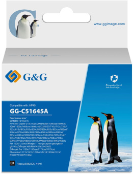 Картридж струйный G&G GG-C51645A черный (44мл) для HP DJ 710c/720c/722c/815c/820cXi/850c/870cXi/880c - купить недорого с доставкой в интернет-магазине