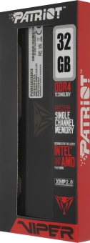 Память DDR4 32GB 3200MHz Patriot PVSR432G320C8 Viper Steel RGB RTL Gaming PC4-25600 CL18 DIMM 288-pin 1.35В dual rank с радиатором Ret - купить недорого с доставкой в интернет-магазине