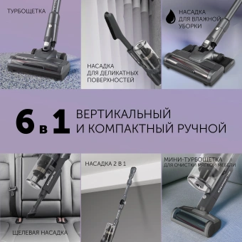 Пылесос Polaris IQ Home PVCS 4070 600Вт графит/серый - купить недорого с доставкой в интернет-магазине