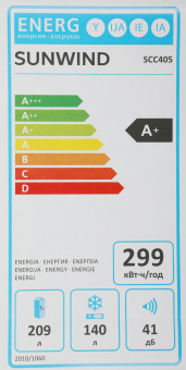 Холодильник SunWind SCC405 2-хкамерн. белый - купить недорого с доставкой в интернет-магазине