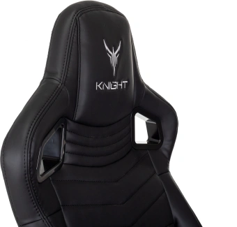 Кресло игровое Knight Hunter черный экокожа крестов. металл - купить недорого с доставкой в интернет-магазине
