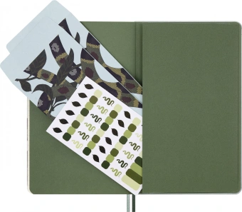 Блокнот Moleskine LIMITED EDITION YEAR OF THE SNAKE LECNYSNKLVSQP060 130х210мм обложка текстиль 176стр. линейка Leaves - купить недорого с доставкой в интернет-магазине