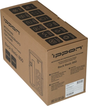 Источник бесперебойного питания Ippon Back Basic 850 480Вт 850ВА черный - купить недорого с доставкой в интернет-магазине