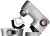 Кухонная машина Bosch MUM9YX5S12 планетар.вращ. 1600Вт серебристый - купить недорого с доставкой в интернет-магазине